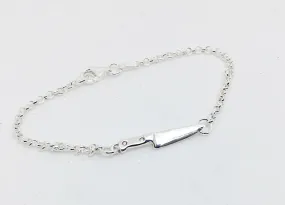 Sterling Silver Chef Knife Chain Bracelet