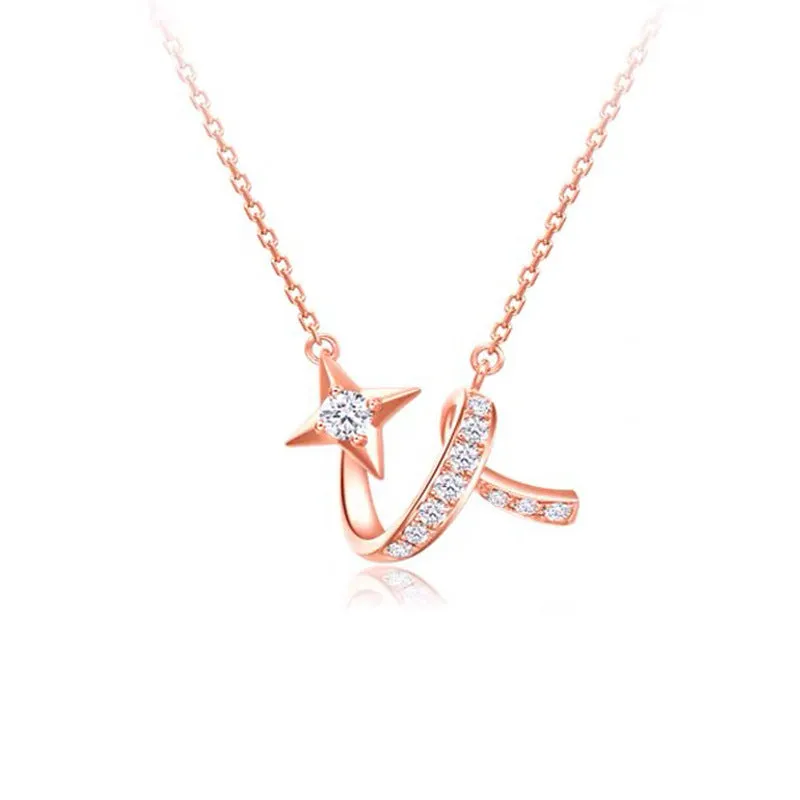 Sterling Silver Meteor Necklace - Women’s Elegant Pendant