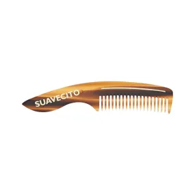 Suavecito - Deluxe Handle Beard Comb, Amber