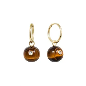 Svadhi tigers eye hoops