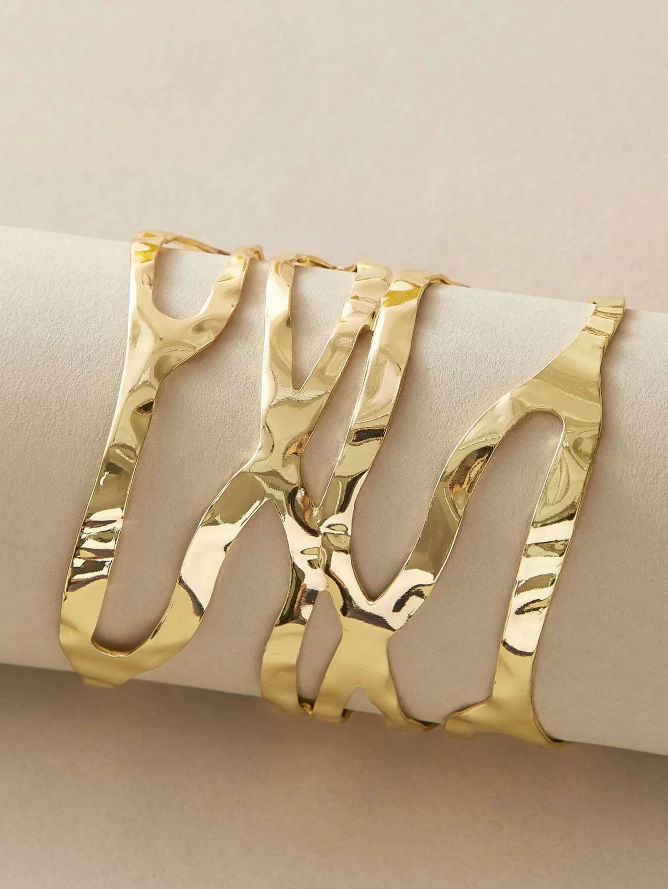 Temperament Fashion Alloy Glossy Women's Open Bracelet