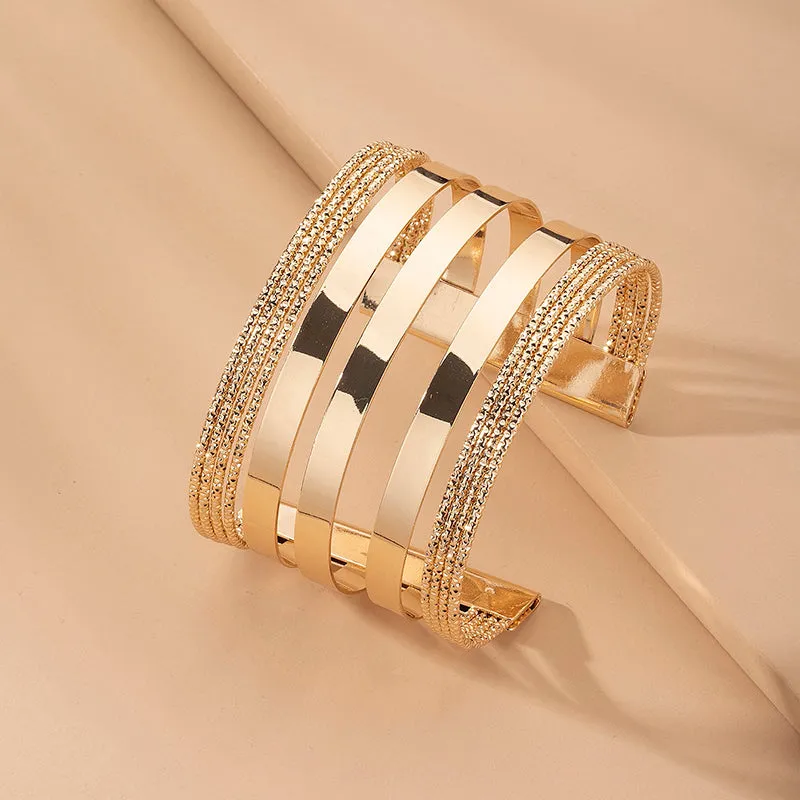 Temperament Fashion Alloy Glossy Women's Open Bracelet