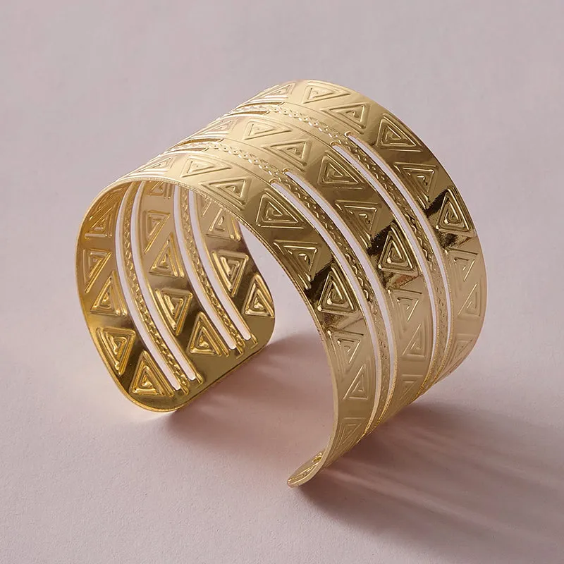 Temperament Fashion Alloy Glossy Women's Open Bracelet