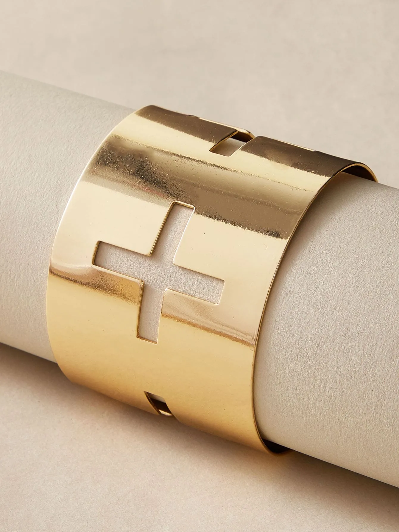 Temperament Fashion Alloy Glossy Women's Open Bracelet