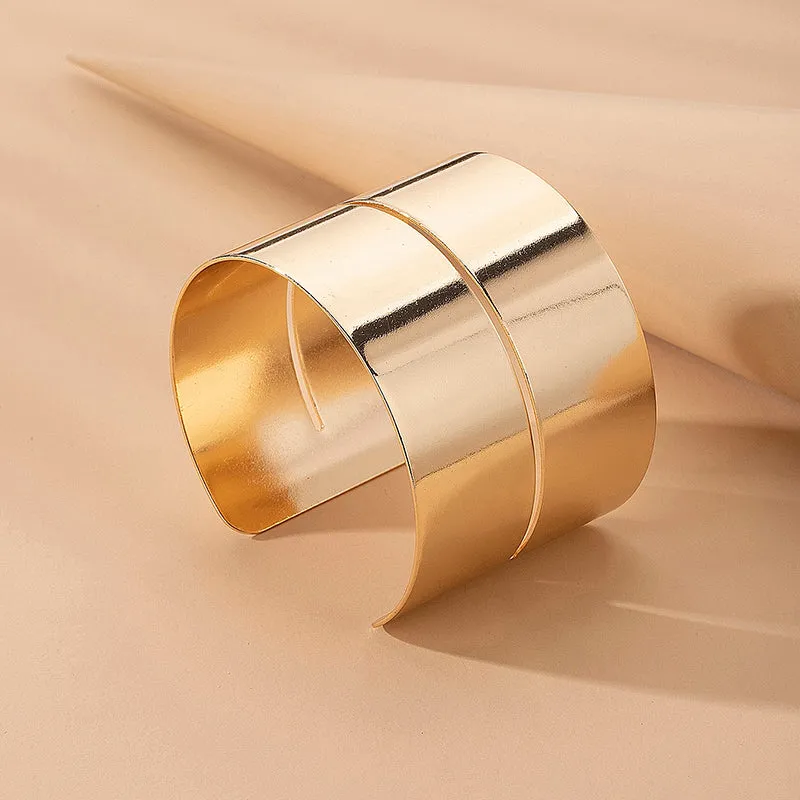 Temperament Fashion Alloy Glossy Women's Open Bracelet