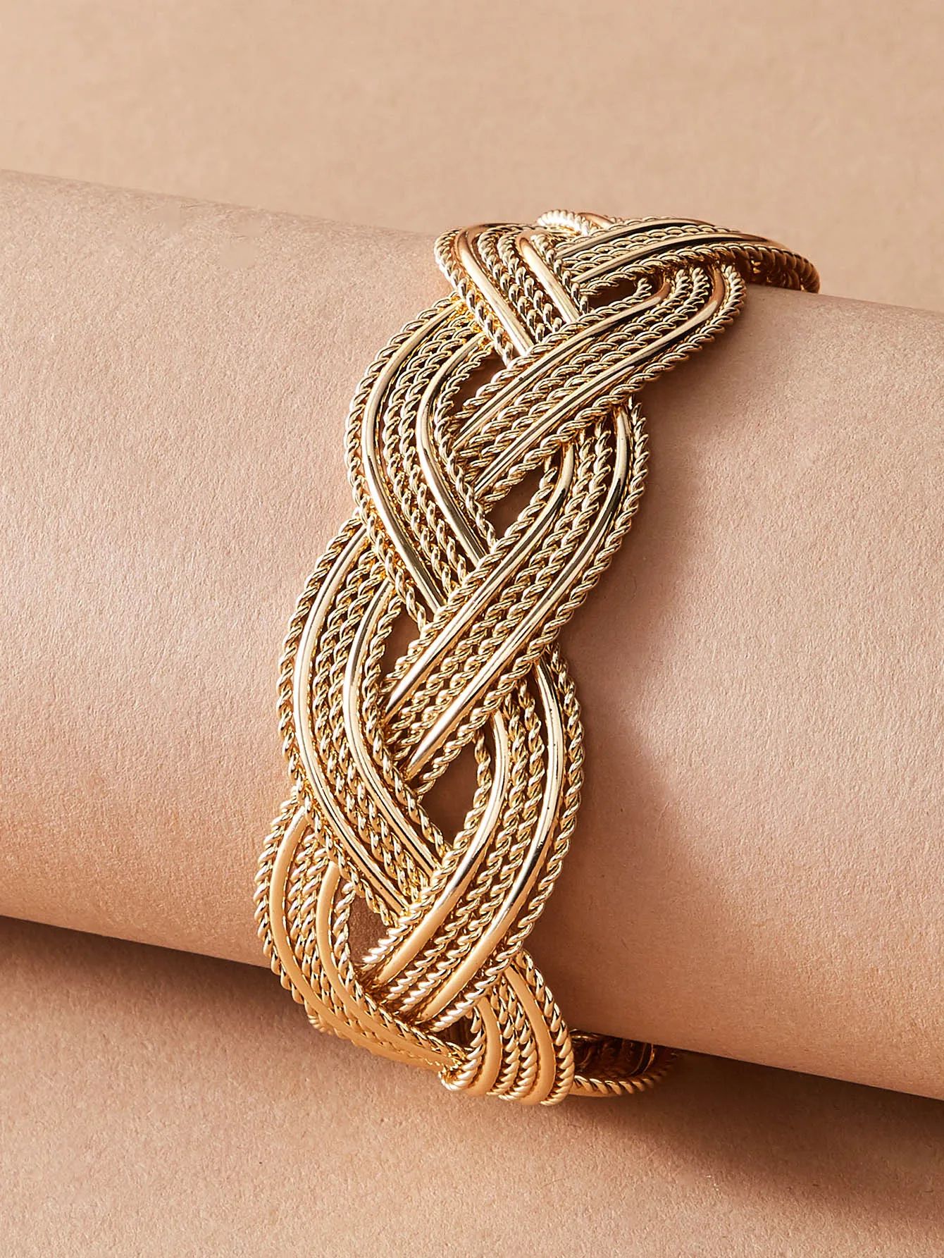 Temperament Fashion Alloy Glossy Women's Open Bracelet