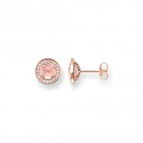 Thomas Sabo Rose Quartz Light Of Luna Earrings H1858-417-9