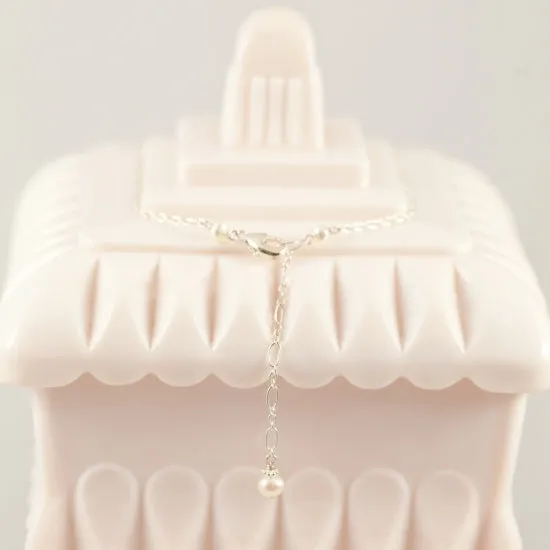 Tiniest Lucky Clover   Sparkly Birthstone Crystal Necklace