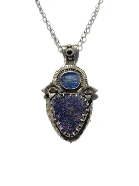 Triple Blue Storm Pendant