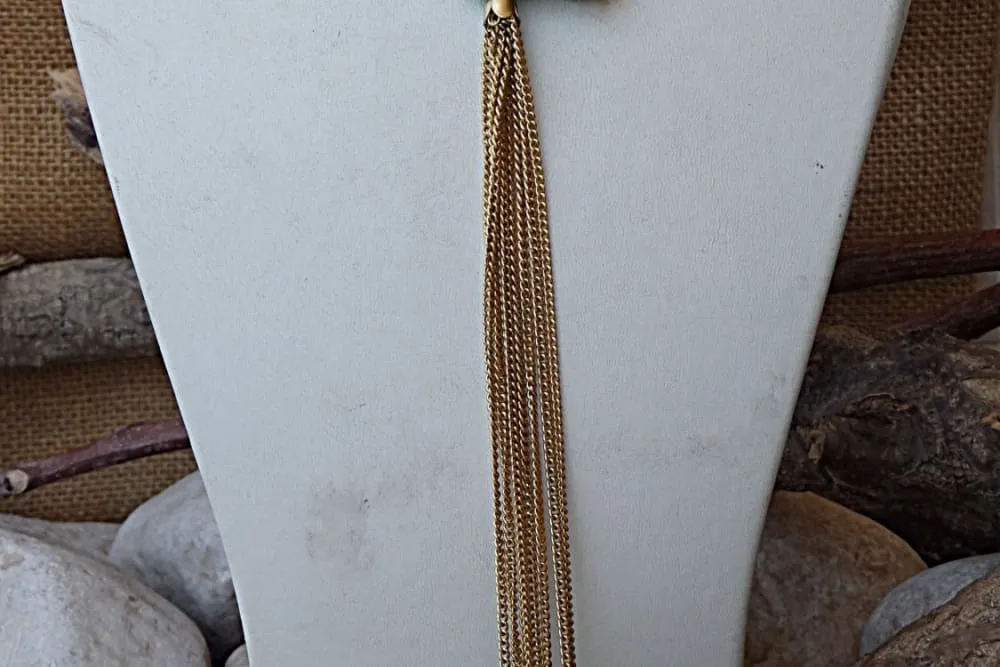 Turquoise Tassel Necklace
