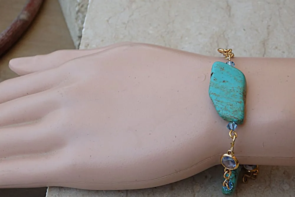 Turquoise Tassel Necklace