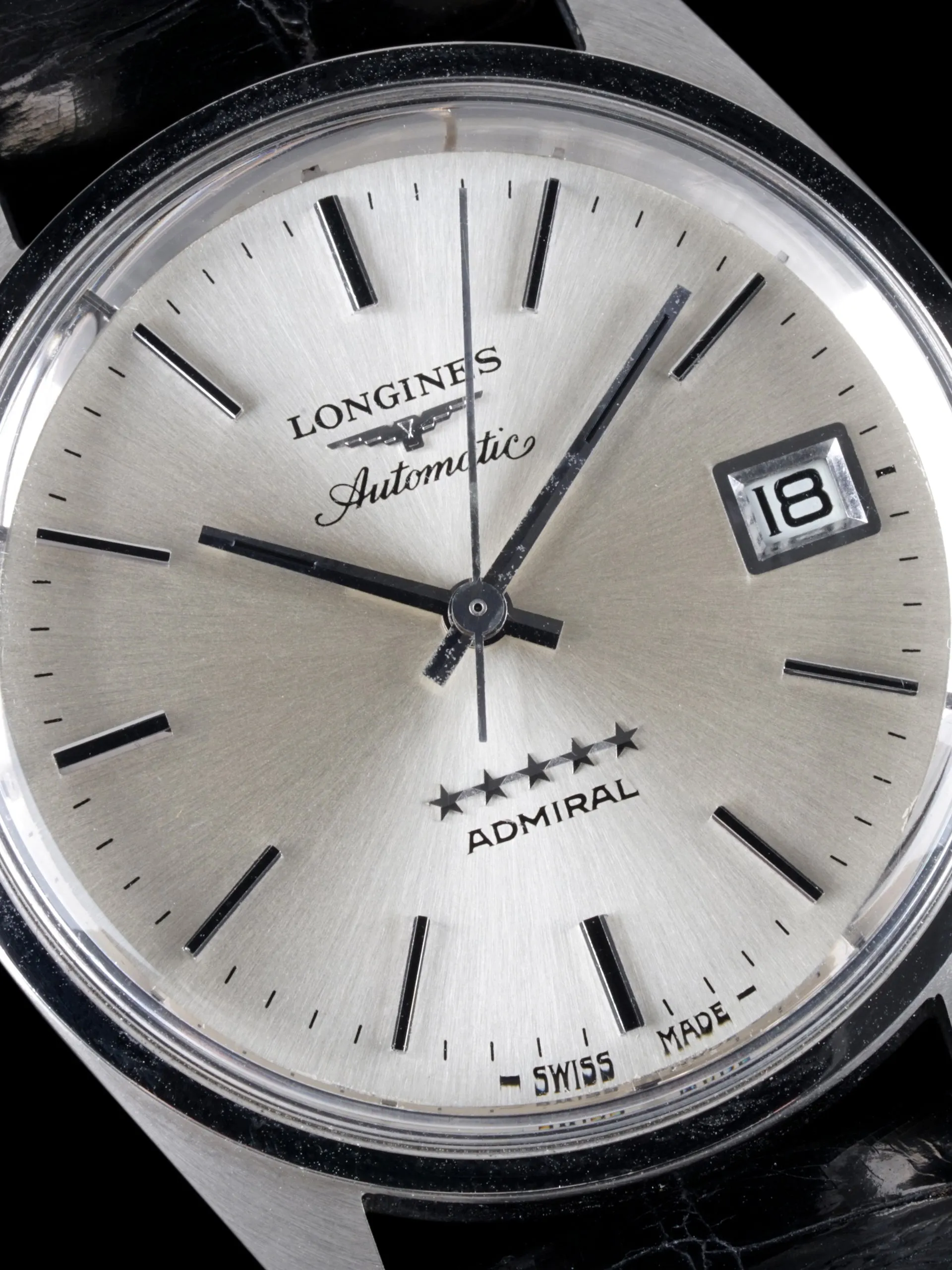 *Unpolished* 1969 Longines Admiral 5-Star (Ref. 8336 5) W/ Original Stap, Buckle, & Box