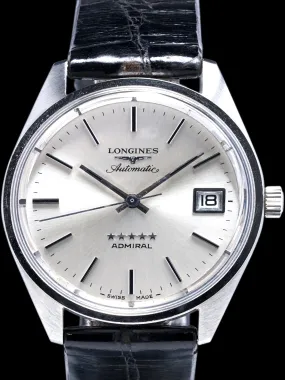 *Unpolished* 1969 Longines Admiral 5-Star (Ref. 8336 5) W/ Original Stap, Buckle, & Box