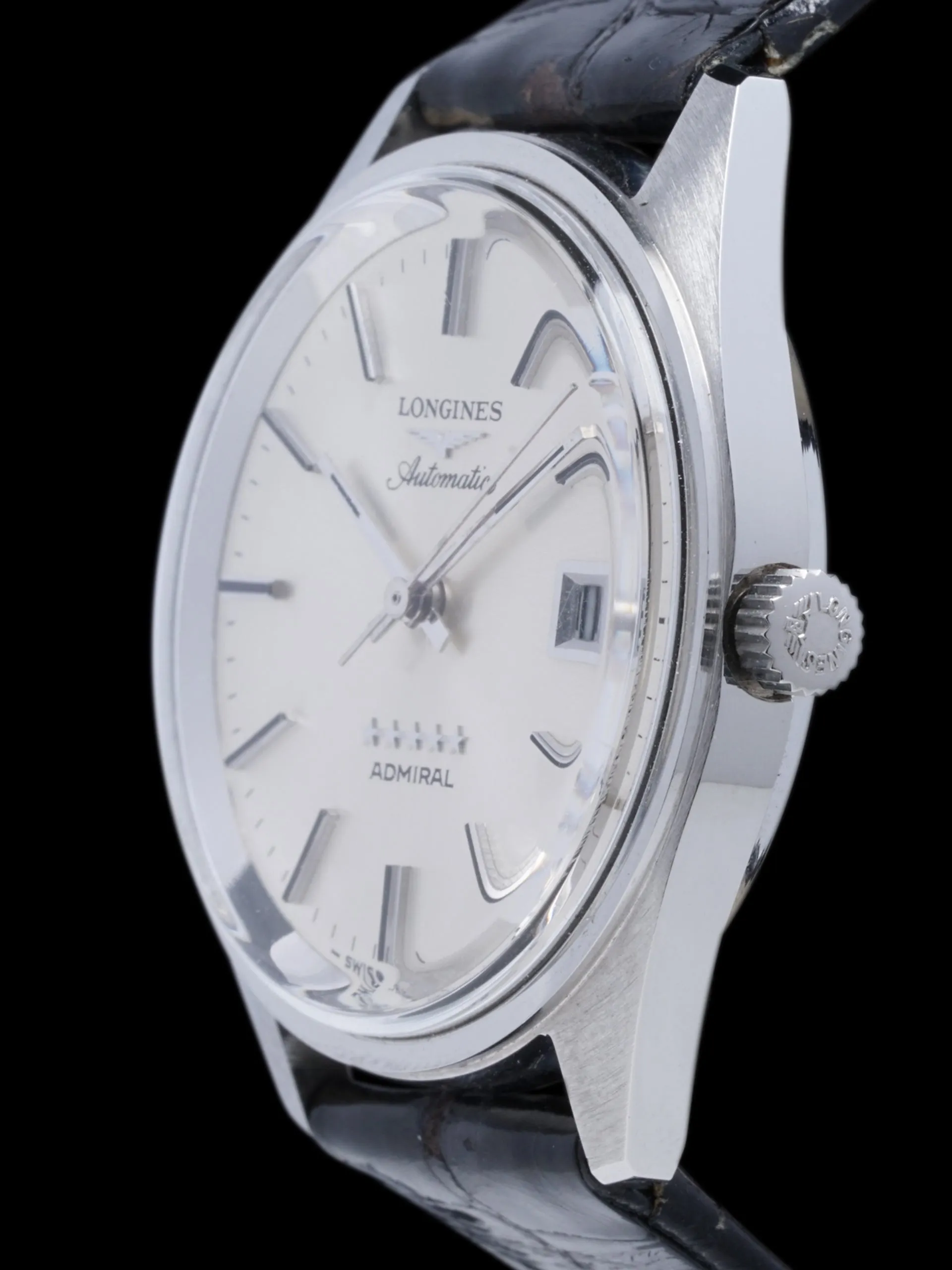 *Unpolished* 1969 Longines Admiral 5-Star (Ref. 8336 5) W/ Original Stap, Buckle, & Box