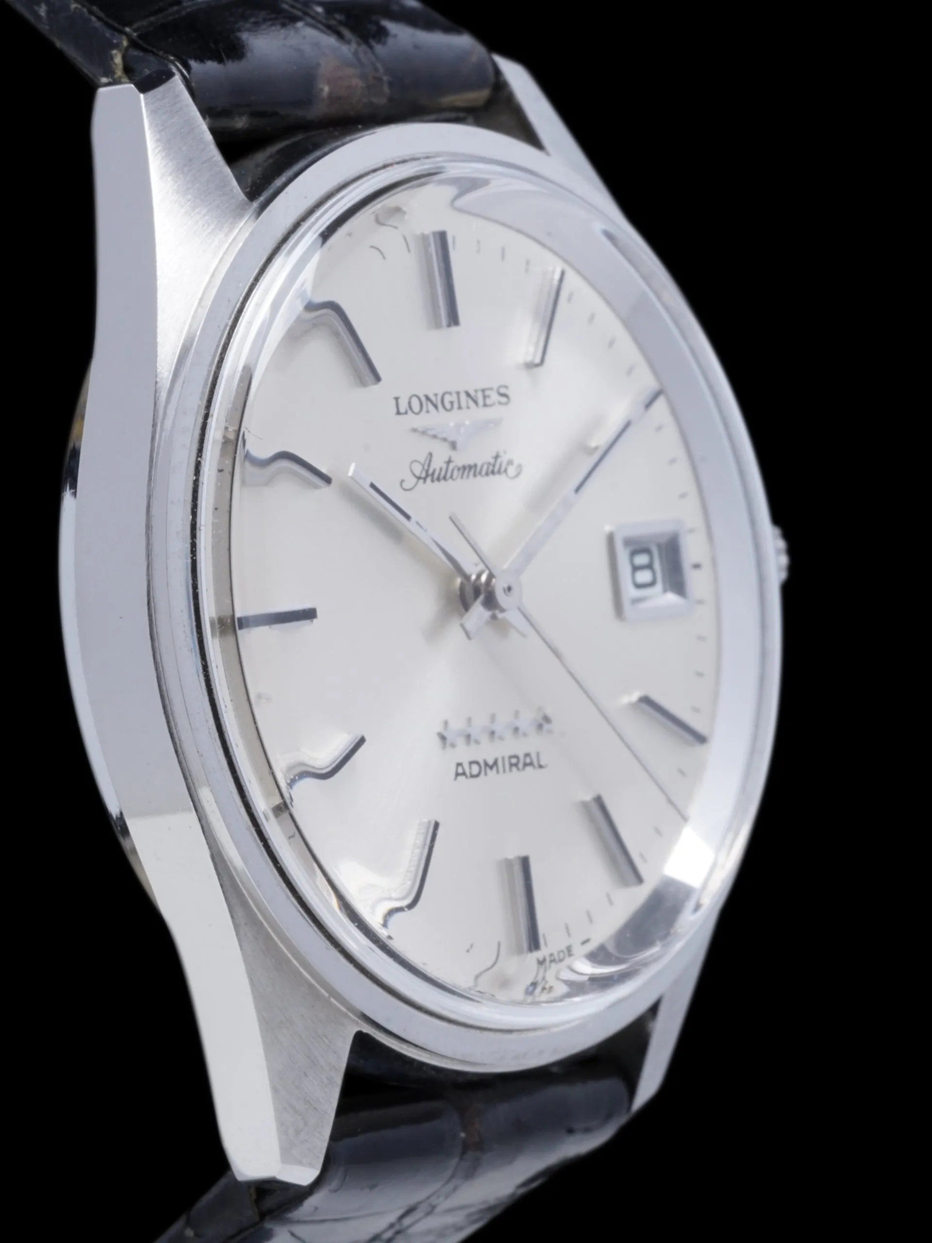 *Unpolished* 1969 Longines Admiral 5-Star (Ref. 8336 5) W/ Original Stap, Buckle, & Box