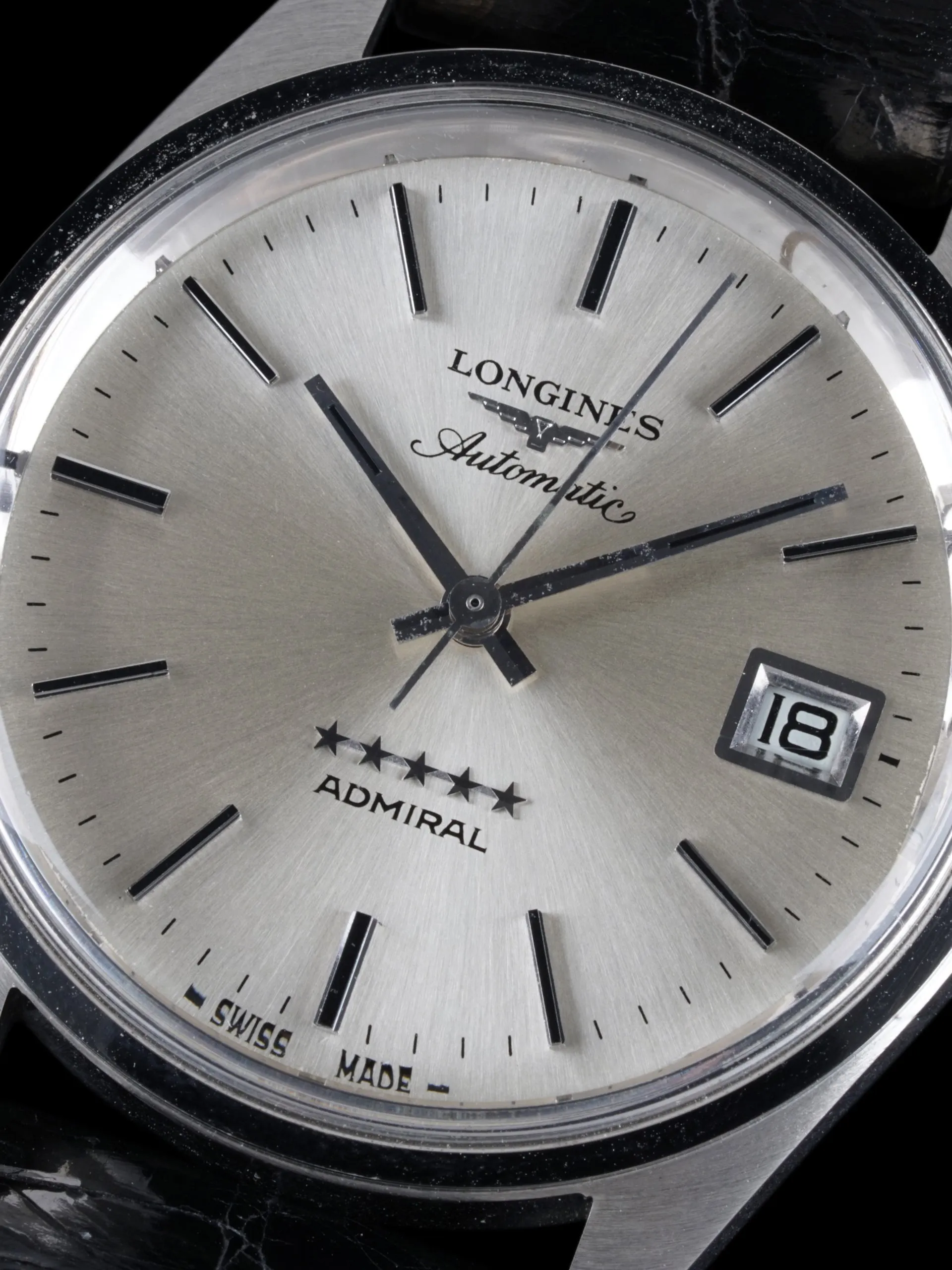 *Unpolished* 1969 Longines Admiral 5-Star (Ref. 8336 5) W/ Original Stap, Buckle, & Box