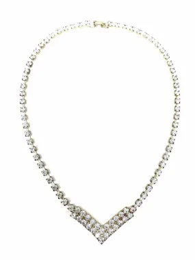 V-shape Rhinestone Necklace