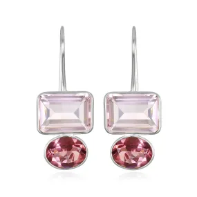 Valencia Earring-Blush & Rose Silver