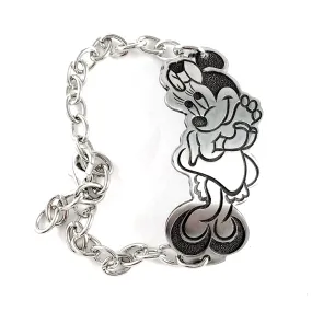 Vintage Minnie Mouse Stainless Steel Spoon Bracelet
