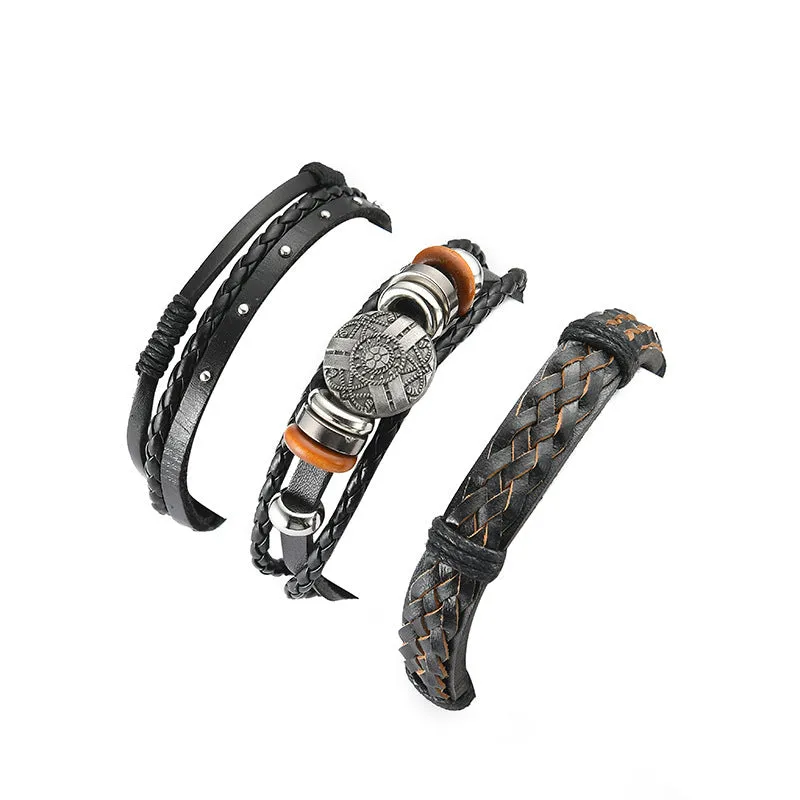 Vintage shield hand-woven bracelet