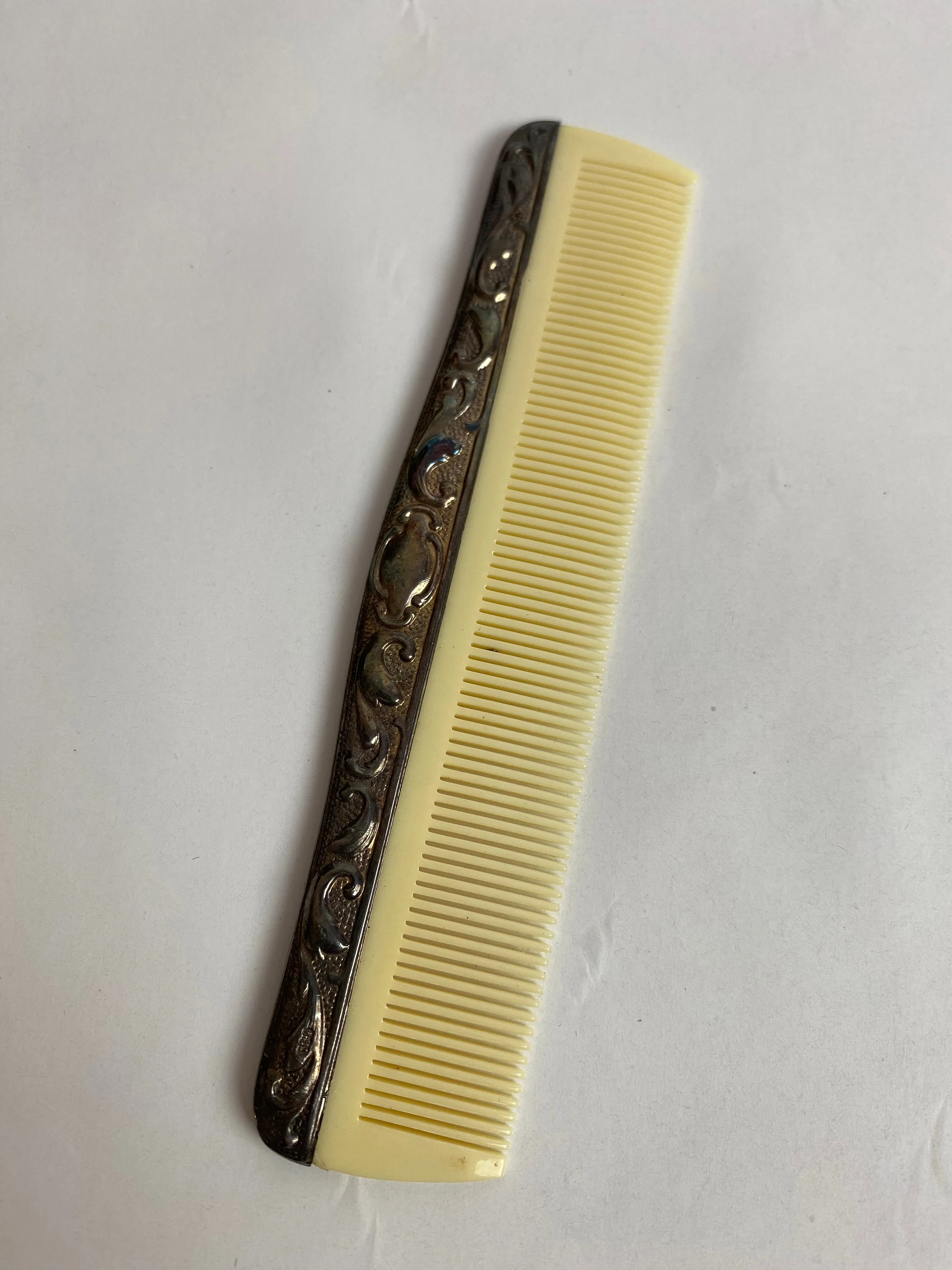 Vintage Silver Comb