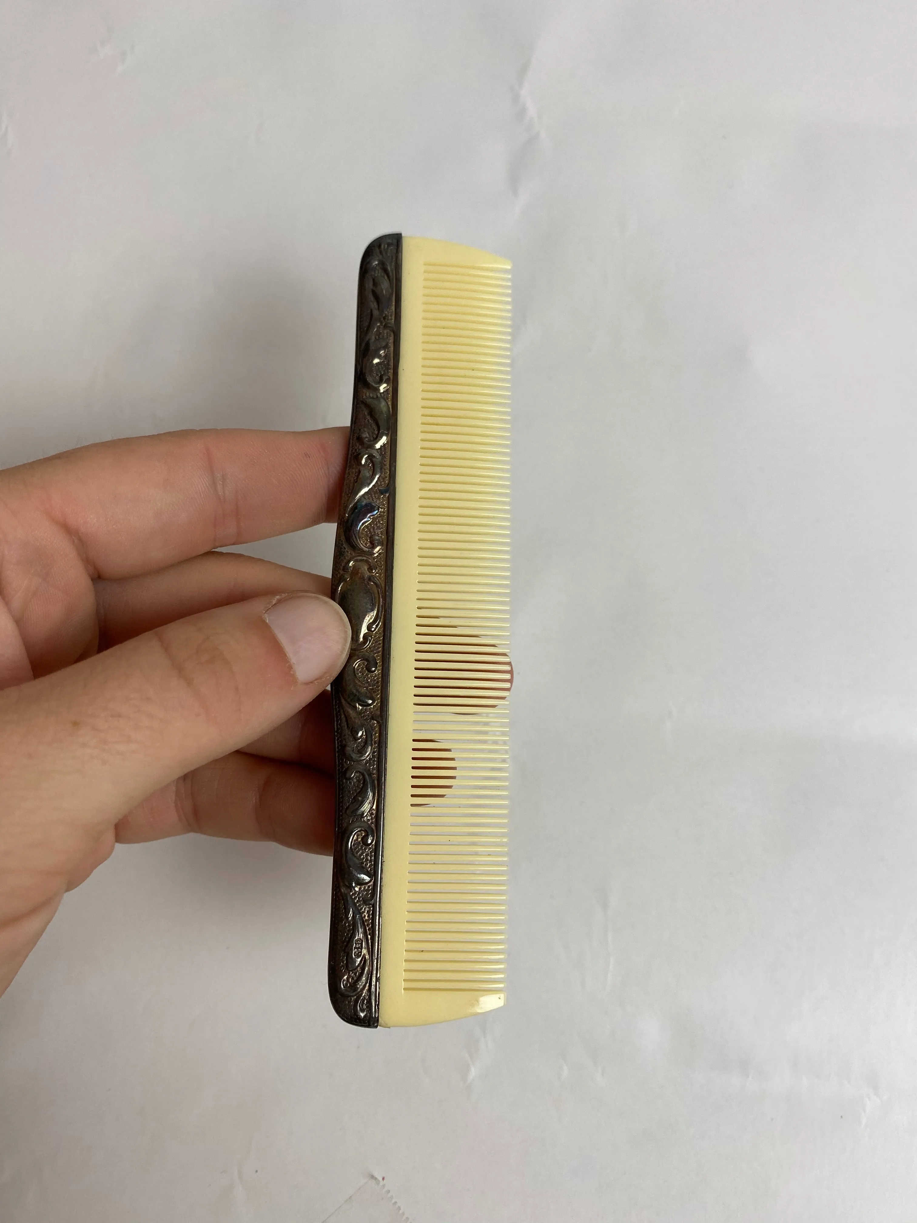 Vintage Silver Comb