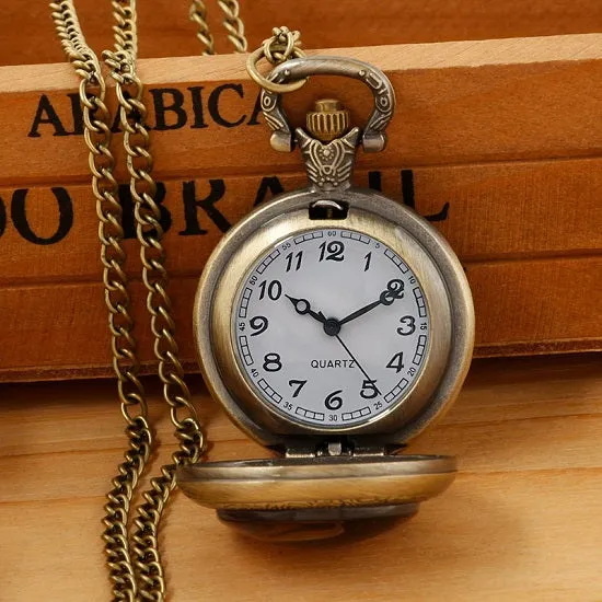 Vintage Style Trump 2024 Election Memorial Quartz Movement Pocket Watch