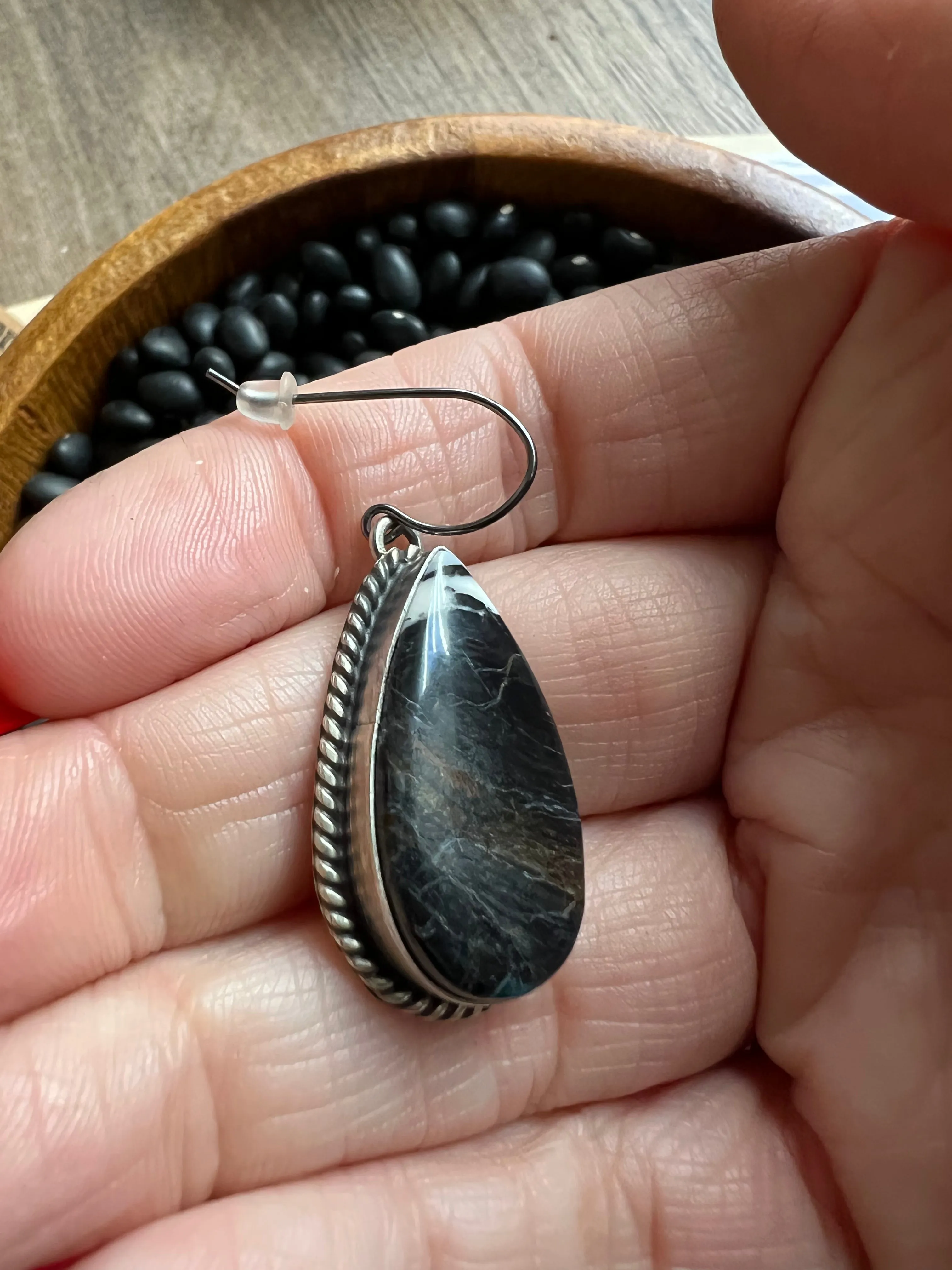 White Buffalo Earrings