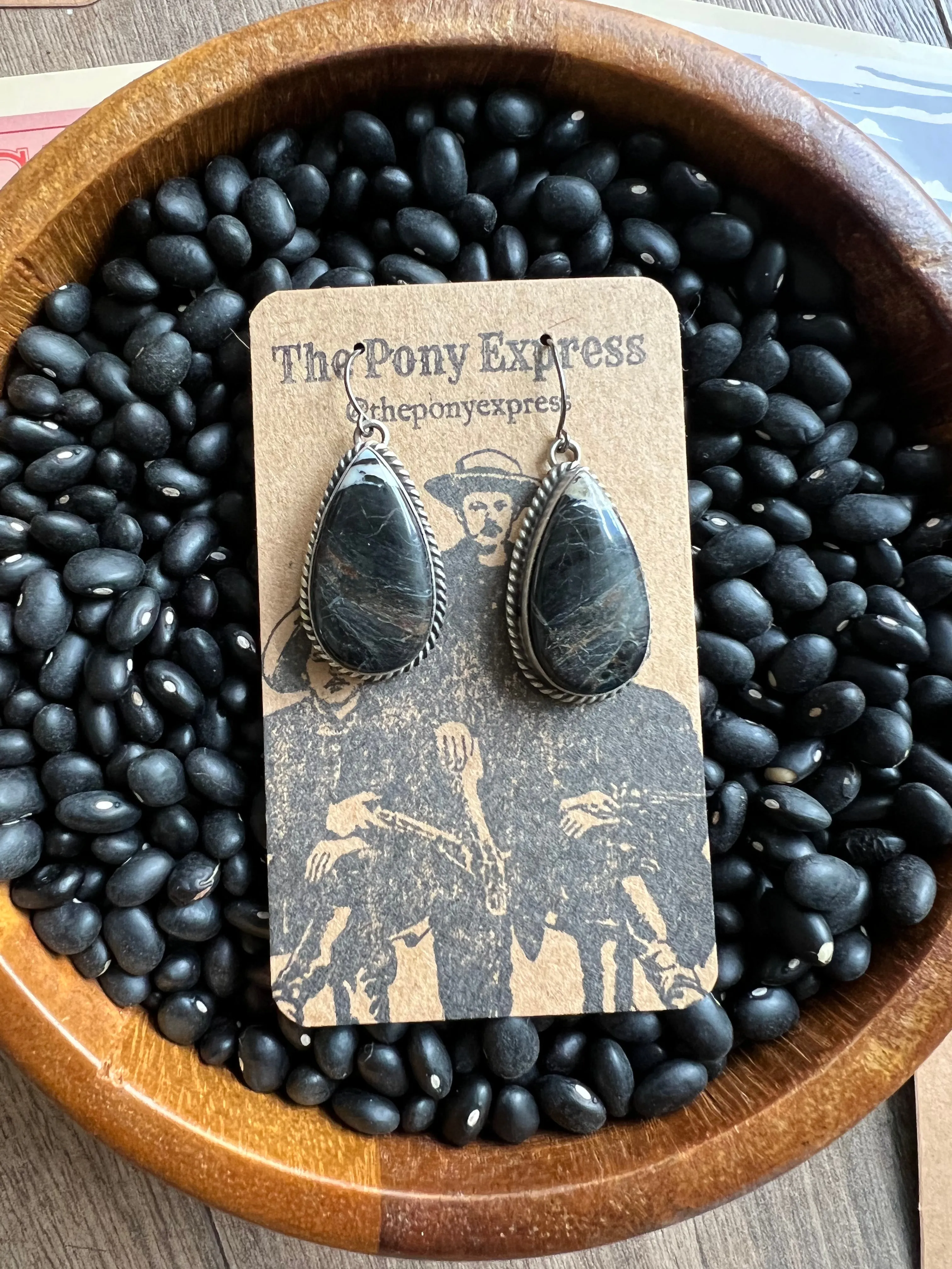 White Buffalo Earrings