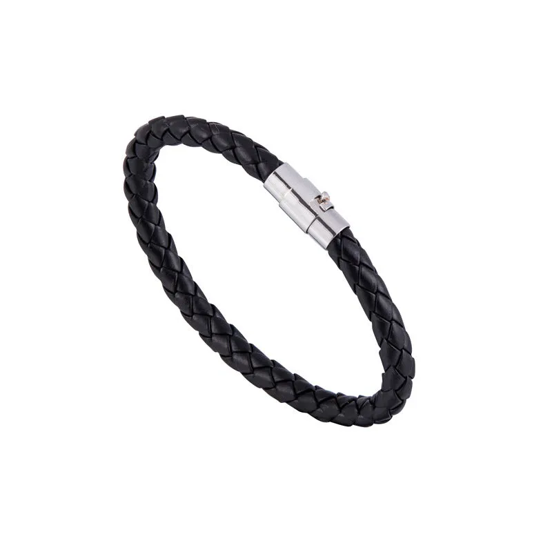 Woven Bracelet Studded Leather Couple Bracelet