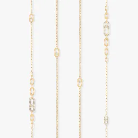 Yellow Gold Diamond Necklace 1