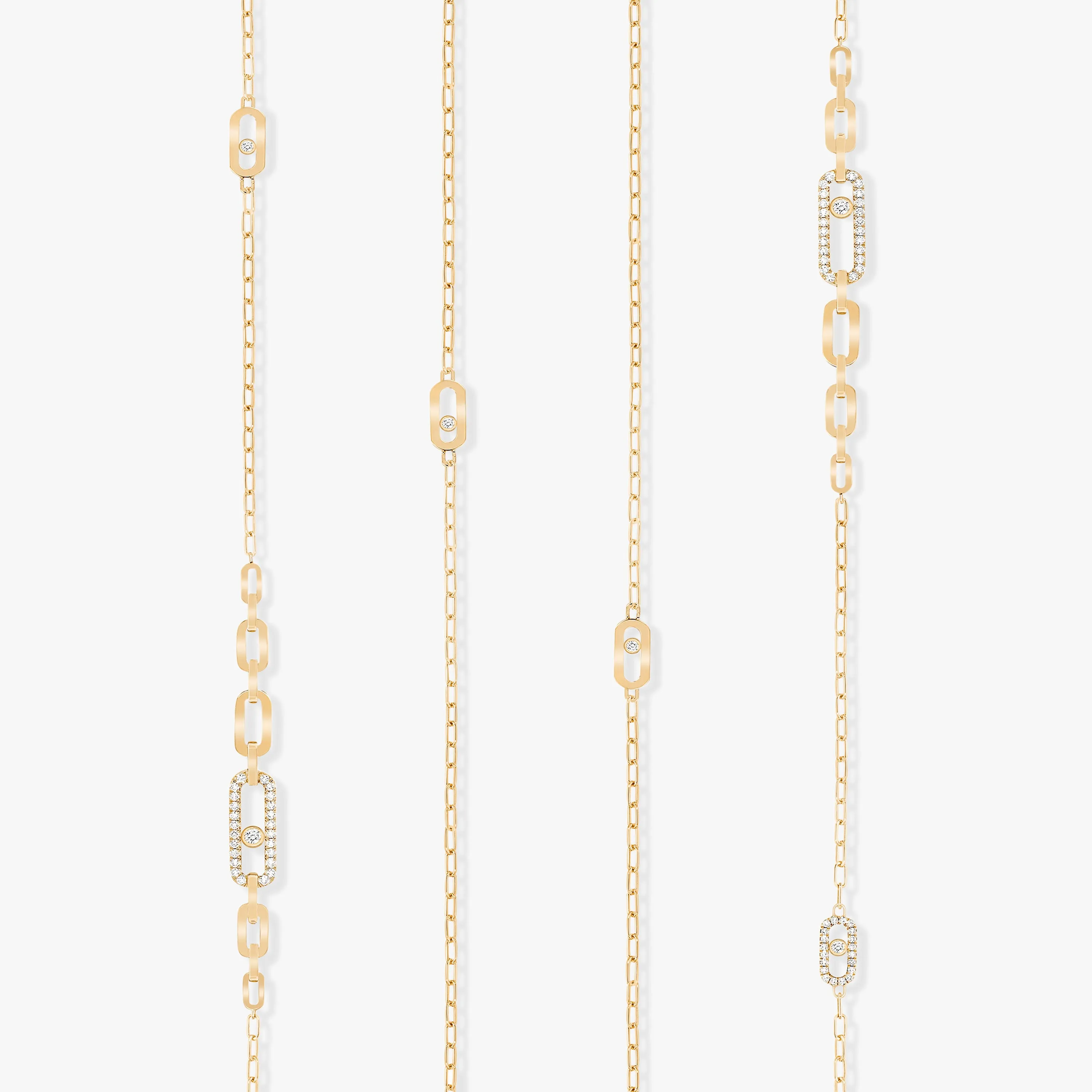 Yellow Gold Diamond Necklace 1