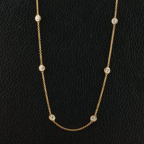 Yellow Gold  Diamonds by the Yard Necklace