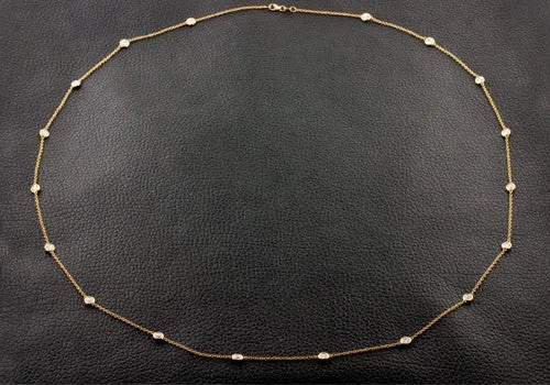 Yellow Gold  Diamonds by the Yard Necklace