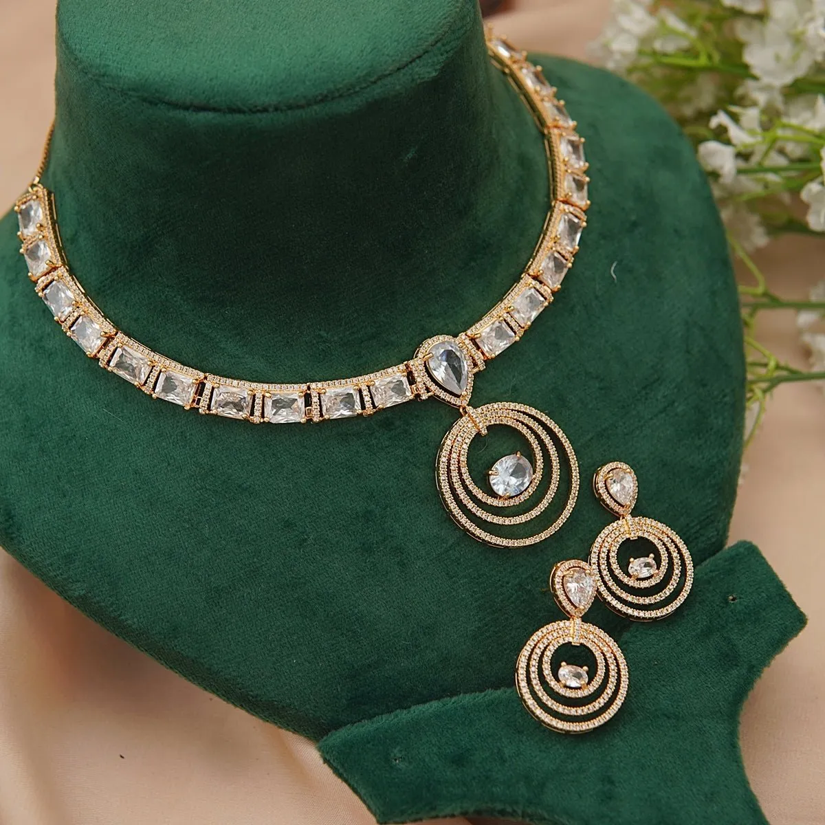 Zirconia Tiara Set