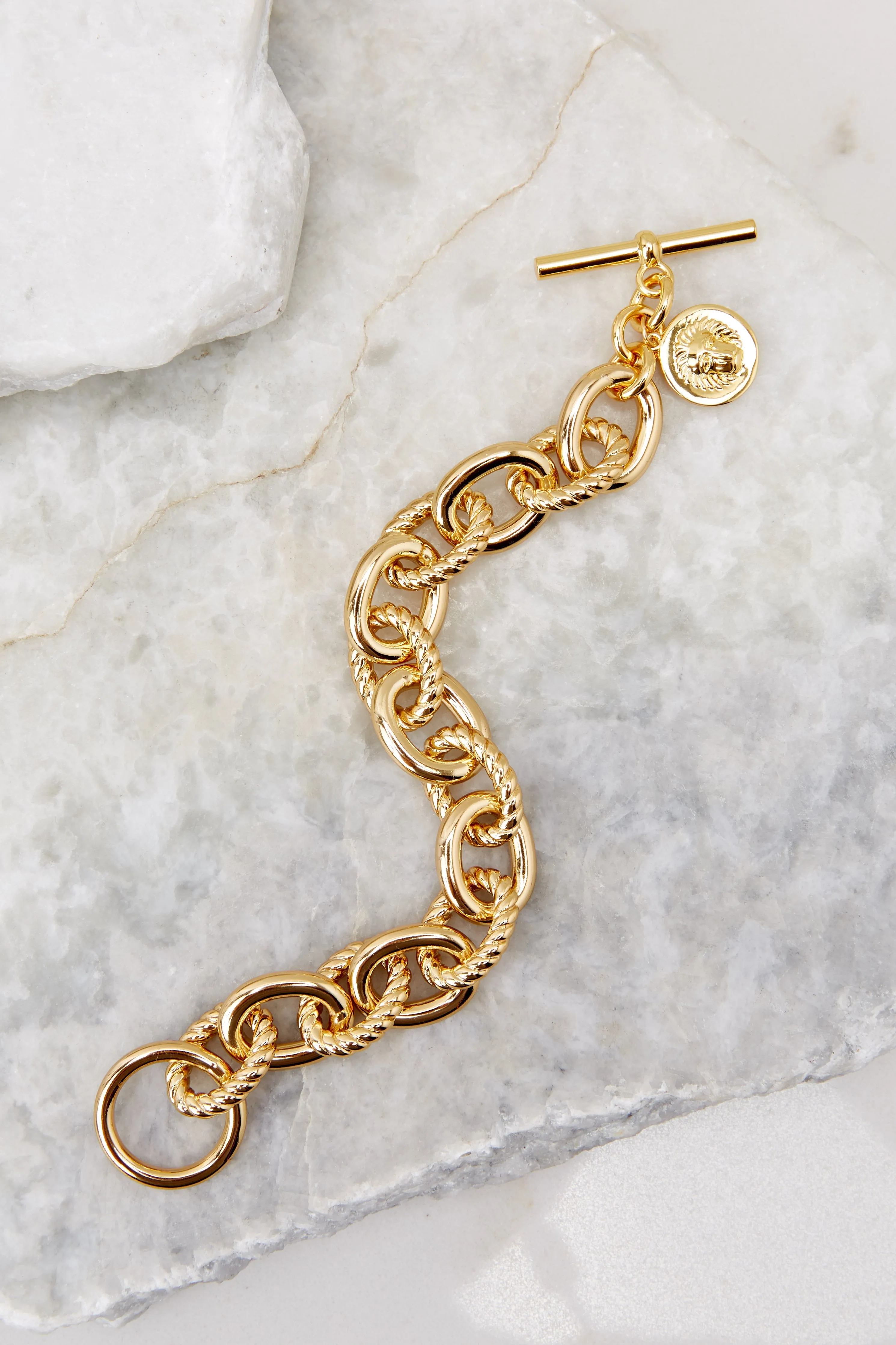 Zoe Gold Lion Bracelet
