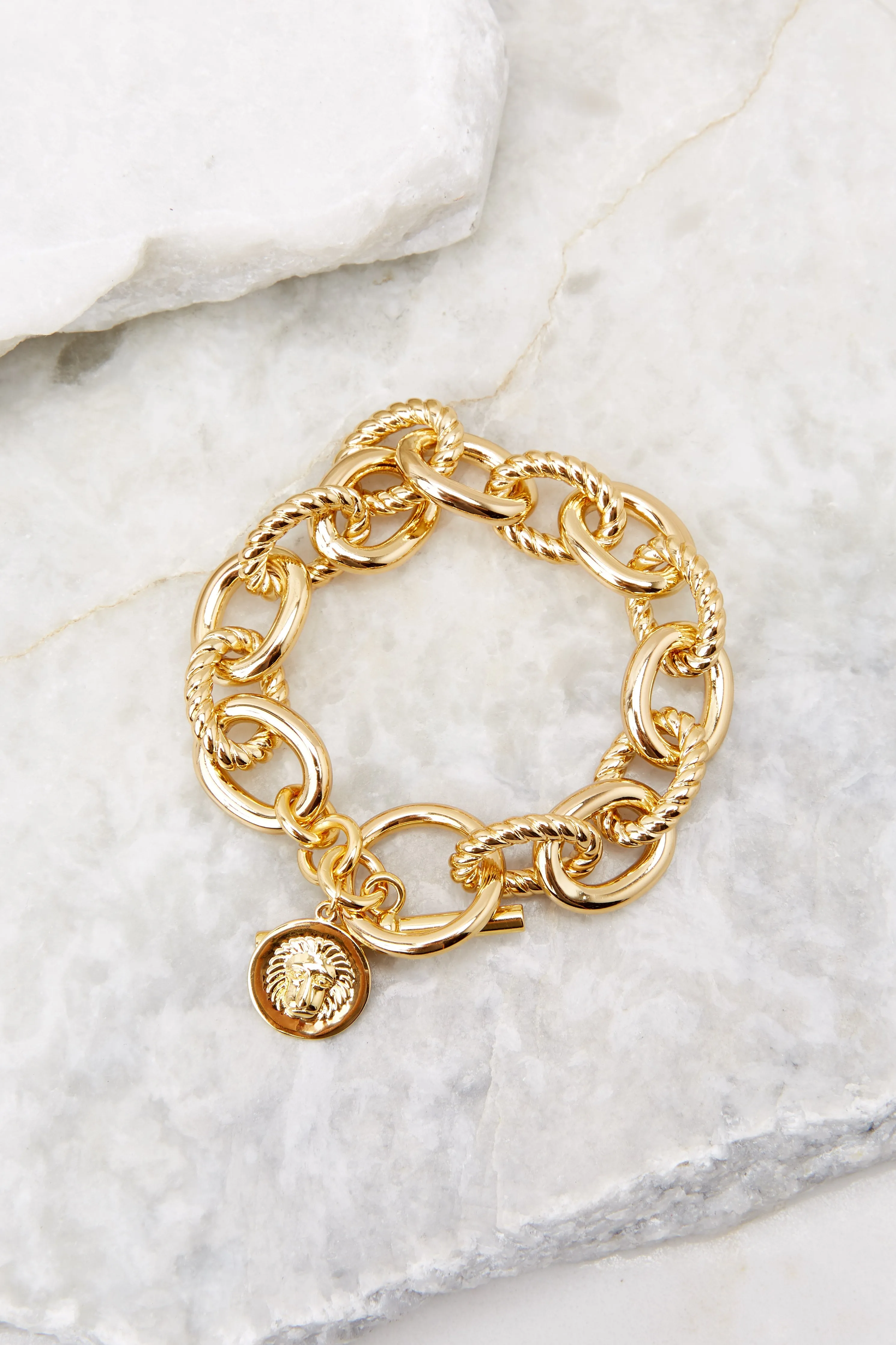 Zoe Gold Lion Bracelet