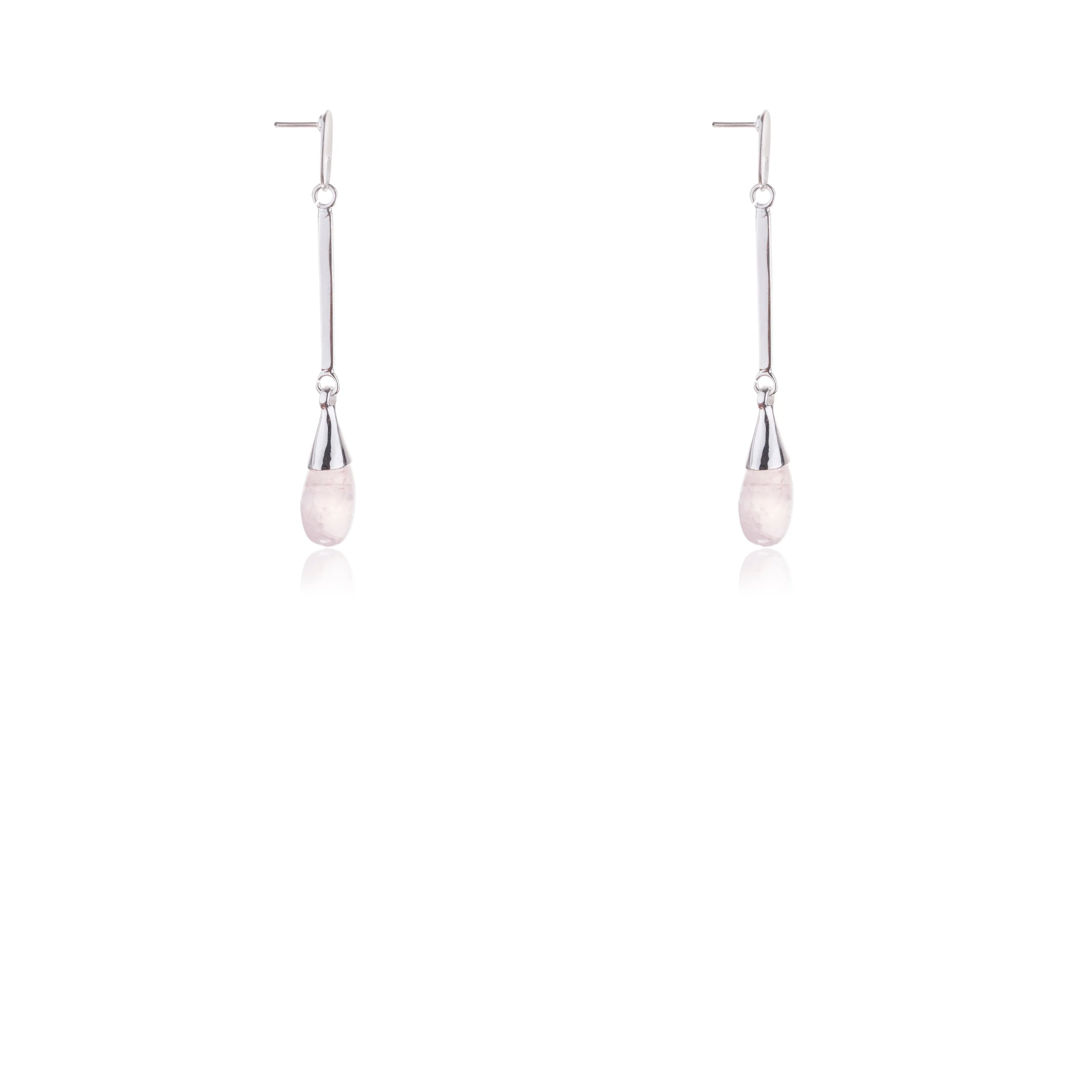 Zuri Rose Quartz Earrings