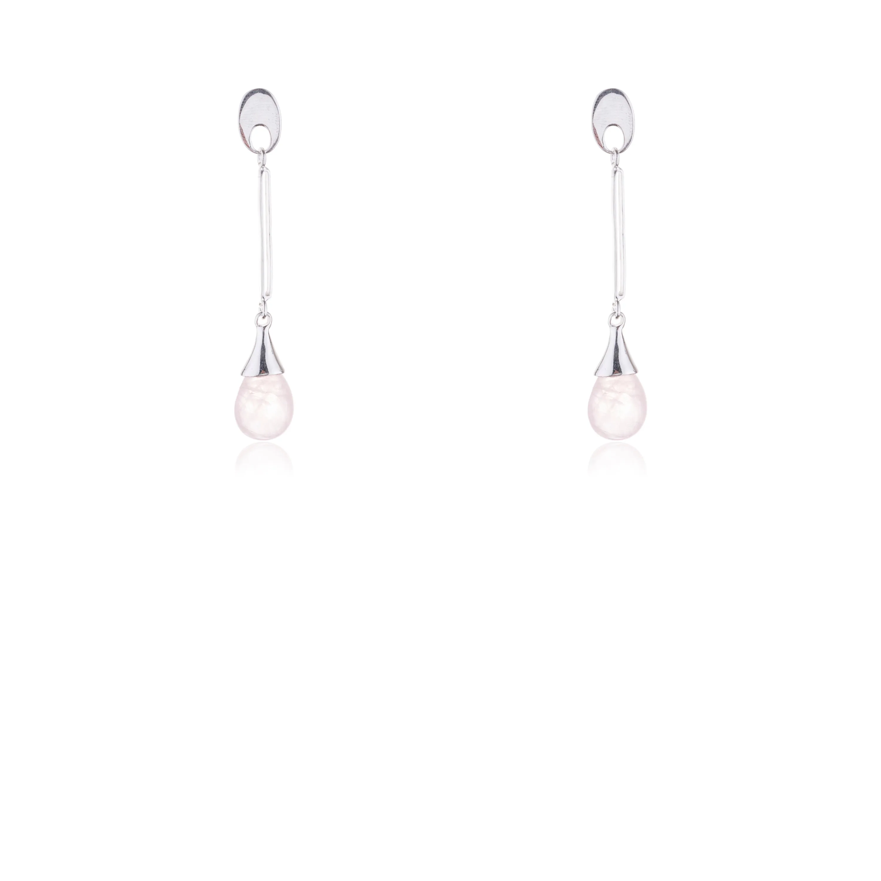 Zuri Rose Quartz Earrings